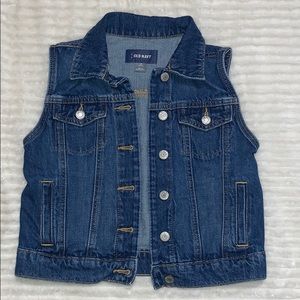Girls Old Navy jean Vest Sz Large 10/12